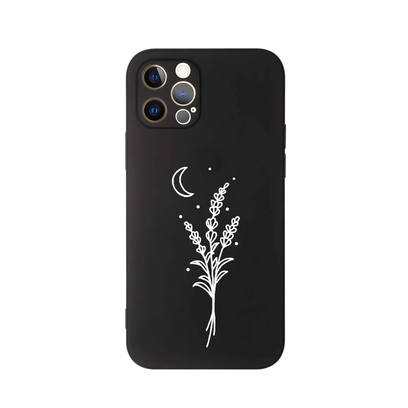 کاور قاب گارد طرح گل و ماه کد s9430 مناسب برای گوشی موبایل اپل iphone 12 Pro