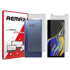 Remix matte screenprotector HyMTT model suitable for Samsung Galaxy Note9 mobile phones along with the back of the phone