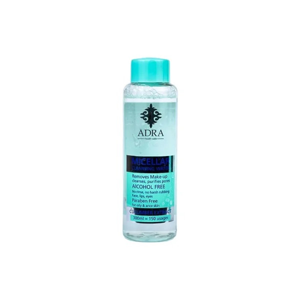 تونیک پاک کننده آرایش صورت آدرا مدل skin care حجم 300 میلی لیتر