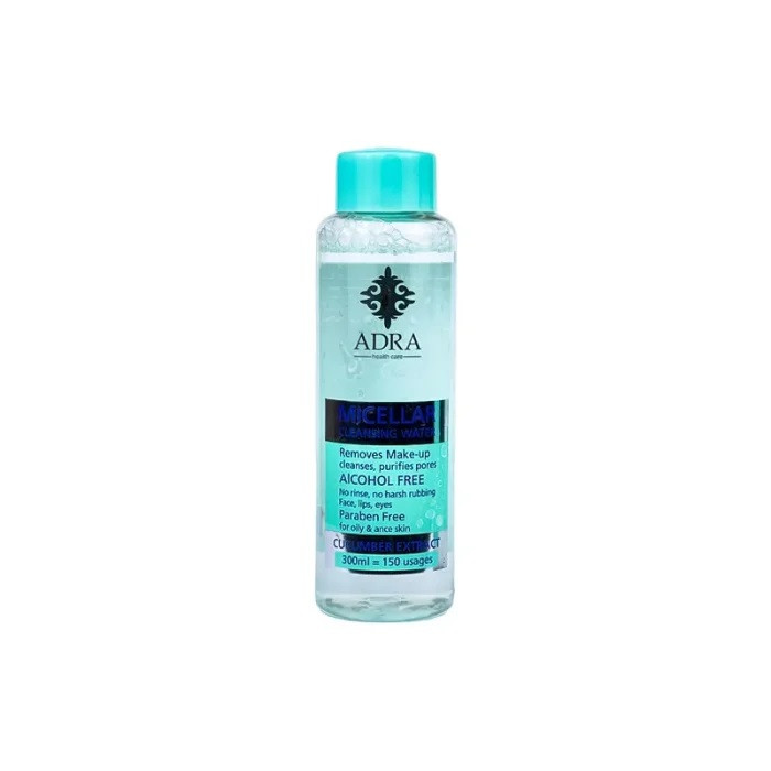 تونیک پاک کننده آرایش صورت آدرا مدل skin care حجم 300 میلی لیتر