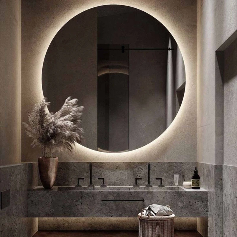 عکس شماره 3 : آینه سرویس بهداشتی الف طرح گرد کد ba-55