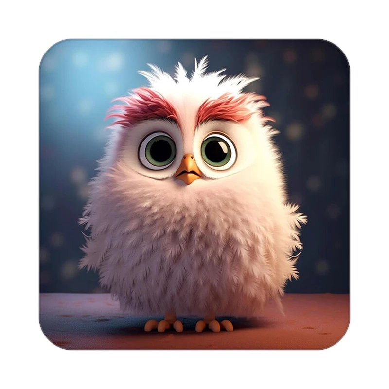 زیر لیوانی کاکتی طرح حیوانات کارتونی مدل mp28146