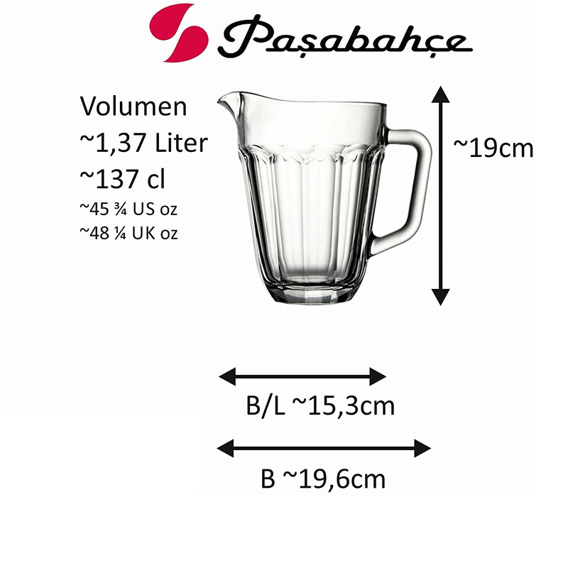 ست پارچ و لیوان 7 پارچه پاشاباغچه طرح کازابلانکا کد 961369