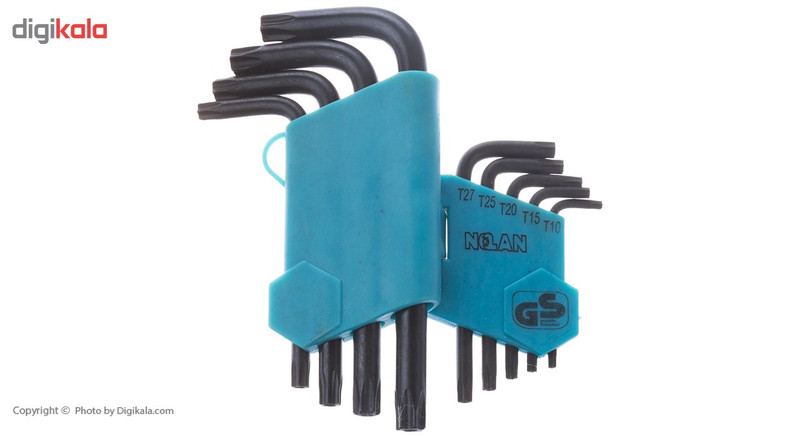 مجموعه 9 عددی آچار ستاره‌ ای نولان مدل 003