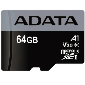 کارت حافظه‌ microSDXC ای دیتا مدل Premier Pro V30 A1 کلاس 10 استاندارد UHS-I U3 سرعت 100MBps ظرفیت 64 گیگابایت