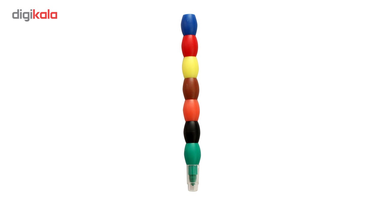 مداد شمعی اکرون مدل هفت رنگ