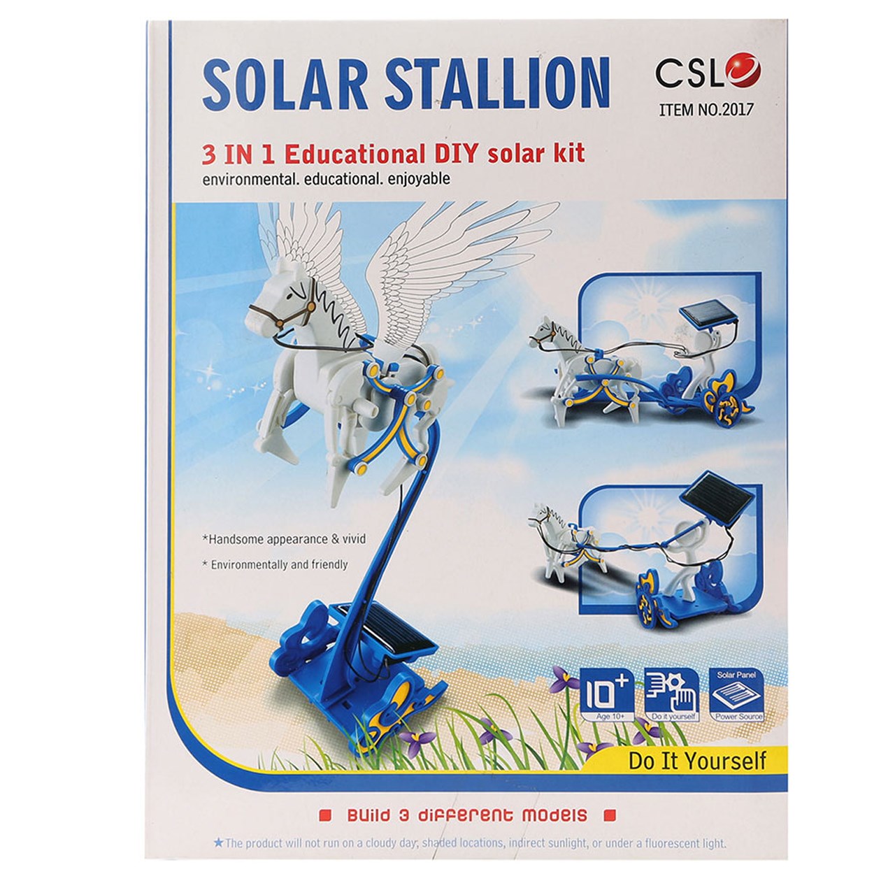 بازی آموزشی ربات خورشیدی 3× 1 مدل اسب مسابقه
