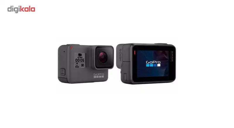 مجموعه دوربین فیلم برداری ورزشی گوپرو مدل HERO5 Black Quick Stories همراه با قاب ضد آب لمسی و بند آویز و محافظ صفحه پلوز
