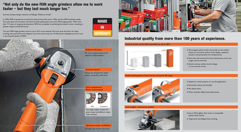 مینی فرز فاین مدل WSG 12-125 P مینی فرز فاین مدل WSG 12-125 P