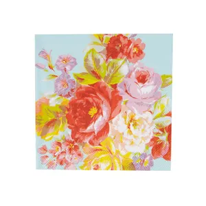 دستمال سفره کاراجا مدل Painted Roses Green