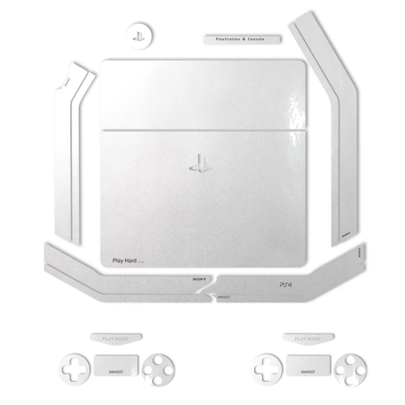 برچسب ماهوت مدلMetallic White مناسب برای کنسول بازی PS4 Slim