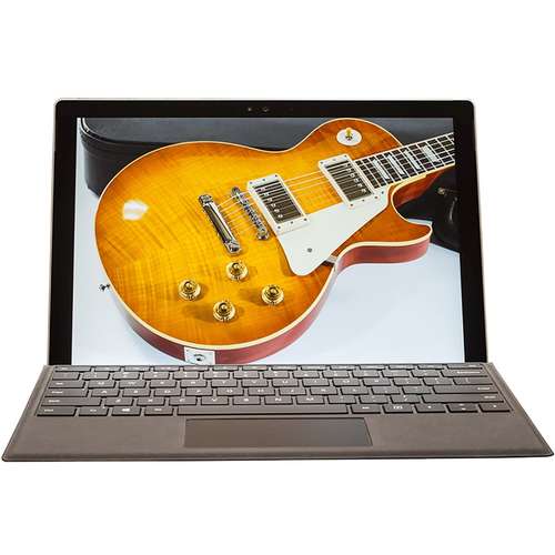 تبلت مایکروسافت مدل Surface Pro 2017 - F به همراه کیبورد مشکی و کیف چرم صنوبر - ظرفیت 1 ترابایت