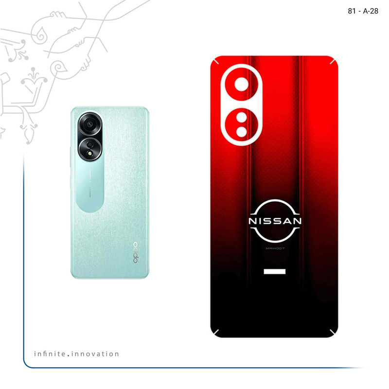 برچسب پوششی ماهوت مدل Nissan_Logo مناسب برای گوشی موبایل اپو A58 4G