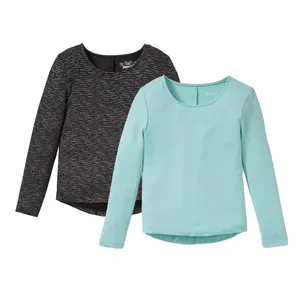 تی شرت آستین بلند دخترانه پیپرتس مدل AT151 مجموعه 2 عددی 