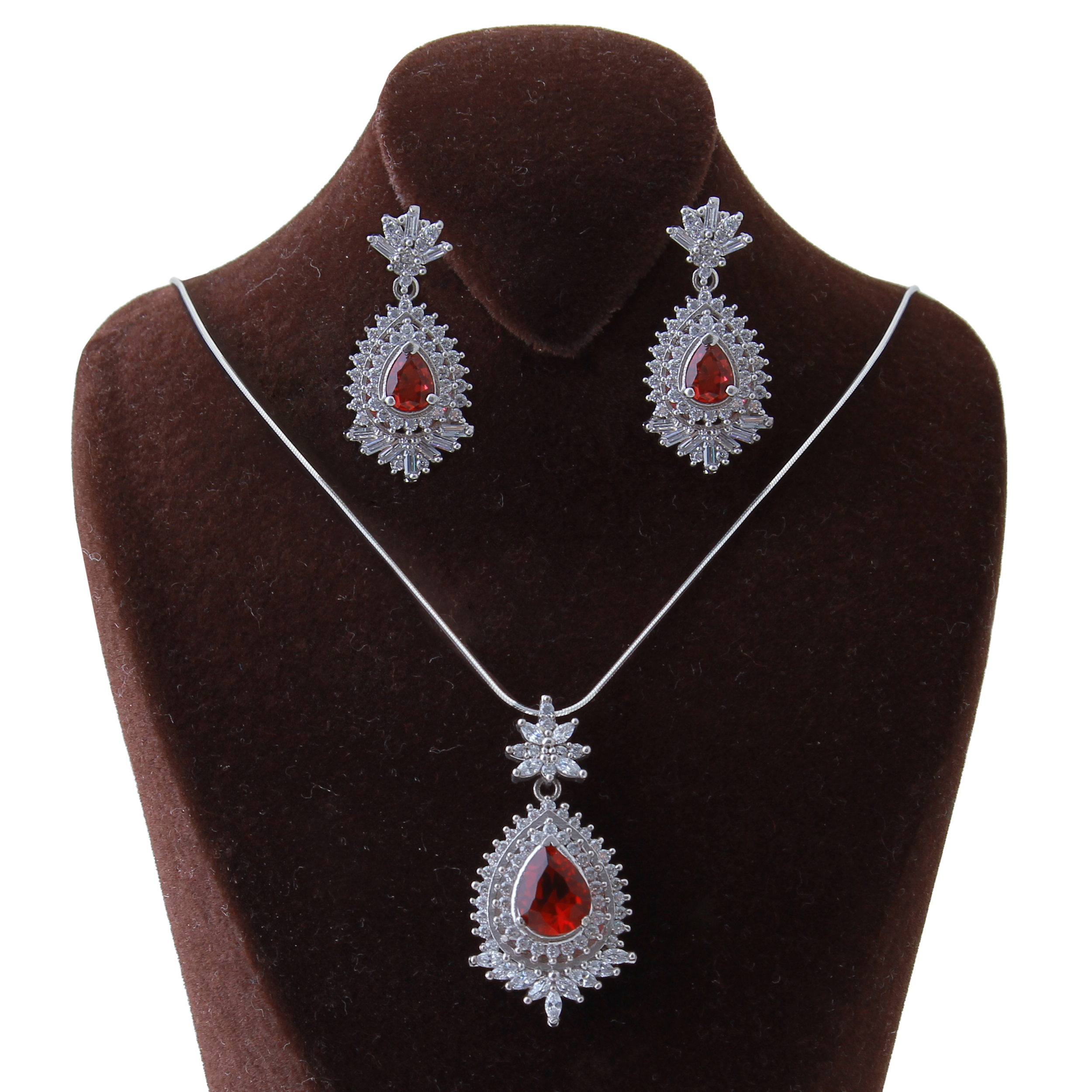 نیم ست نقره زنانه بازرگانی میلادی کد NTR_198