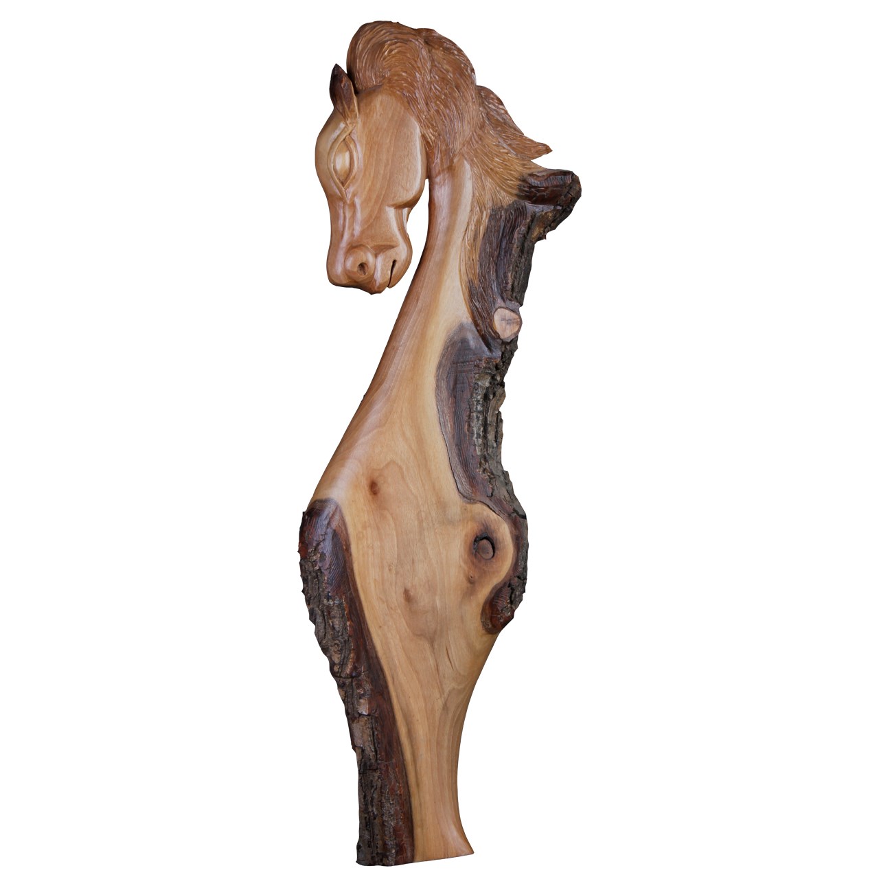 مجسمه گالری روح چوب طرح اسب مدل sowag-wa-012