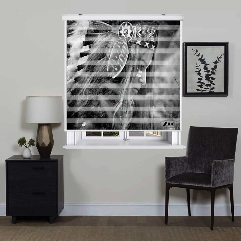 پرده زبرا زیو کد W4051 سایز 150X150 سانتی متر