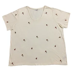 بلوز آستین کوتاه زنانه مدل گل کد 76