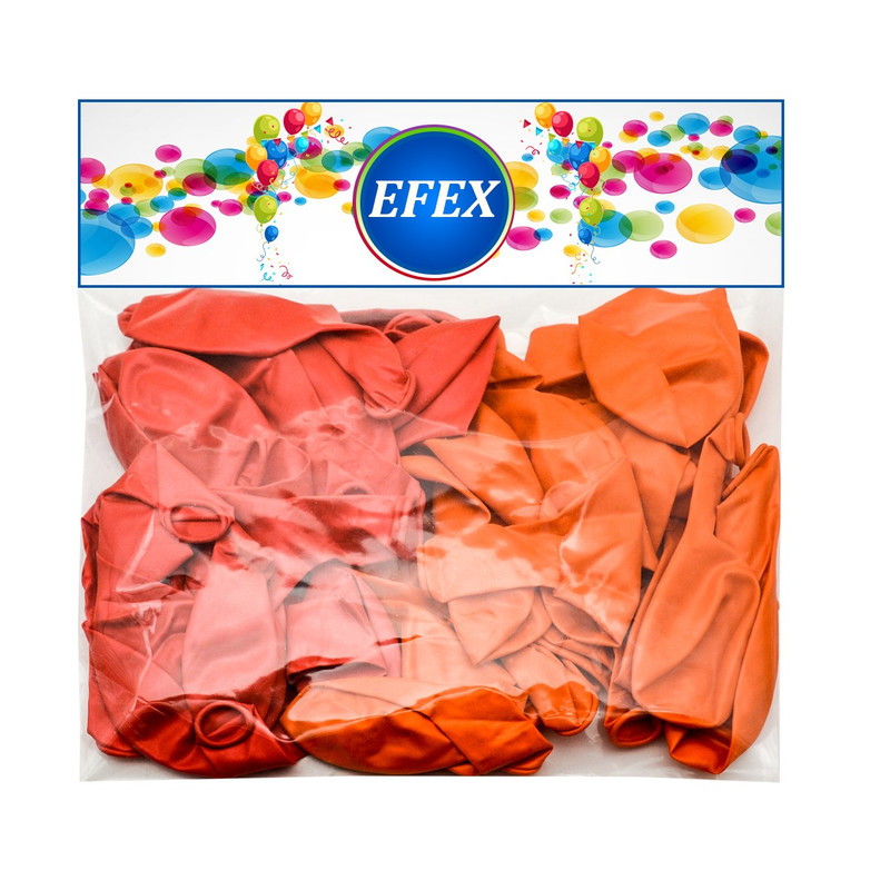 بادکنک متالایز طرح EFEX بسته 40 عددی