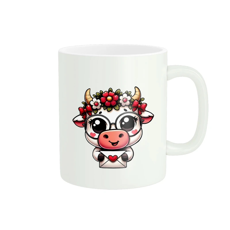 ماگ پاد آفرین مدل عشق طرح کارتونی کیوت کد PM1603