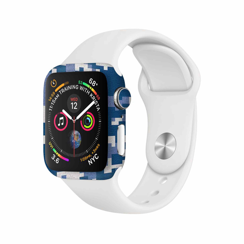 برچسب ماهوت طرح Army_Snow_Pixel مناسب برای اپل واچ Watch 4 44mm