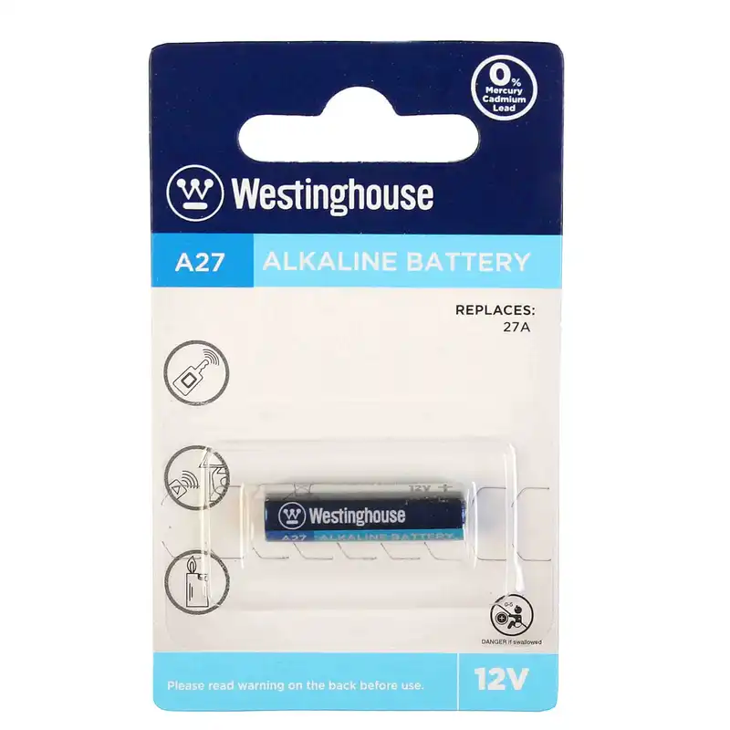 باتری 27A وستینگهاوس مدل ریموت بسته دو عددی