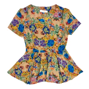 بلوز آستین کوتاه زنانه مدل گرافیتی