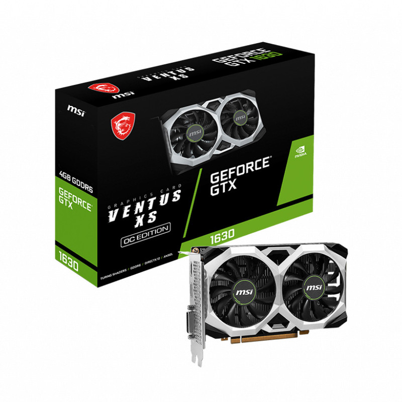 کارت گرافیک ام اس آی مدل GeForce GTX 1630 VENTUS XS 4G OC