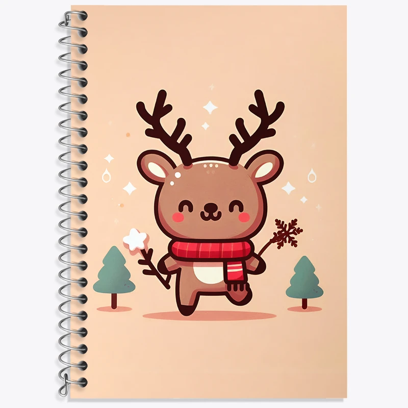 دفتر نت موسیقی 50 برگ خندالو طرح گوزن کیوت کد N3365