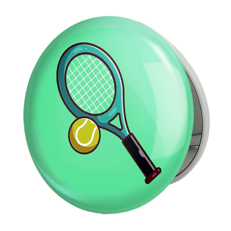 آینه جیبی خندالو طرح تنیس مدل تاشو کد 10028 