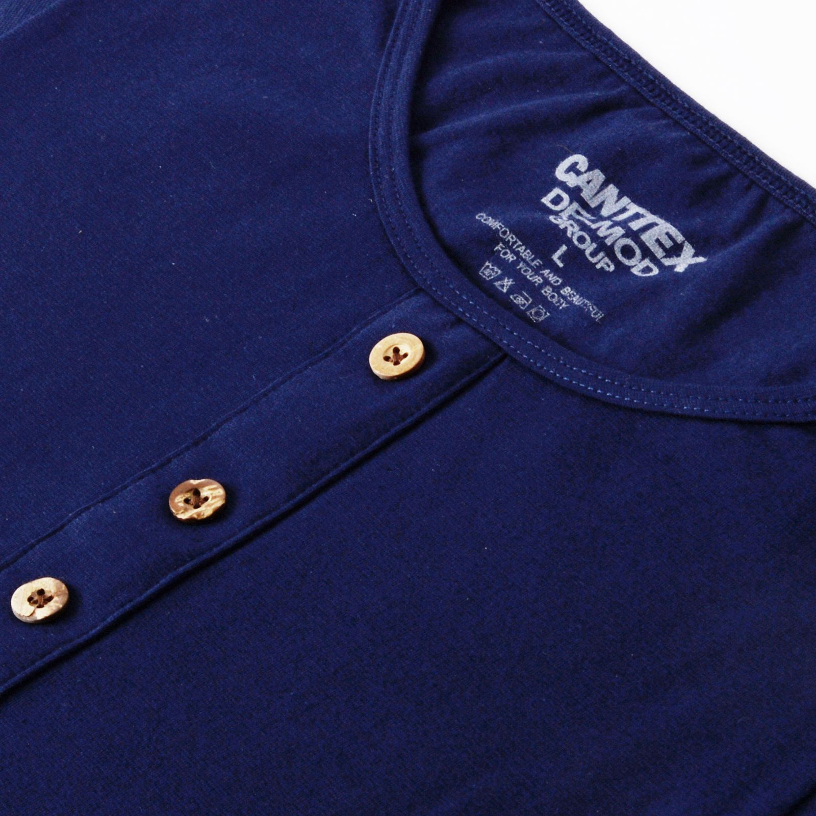 تی شرت آستین کوتاه زنانه کانتکس مدل 249010714 نخ پنبه رنگ سرمه ای - - 3