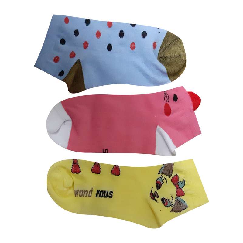 جوراب دخترانه کد 69 بسته 3 عددی