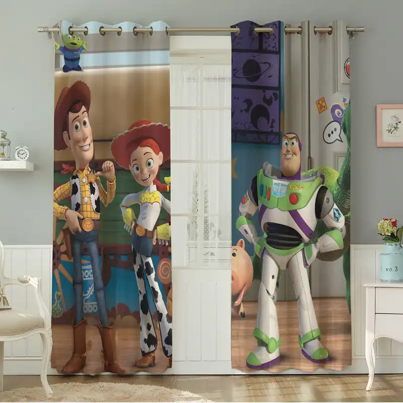 پرده نیروانا طرح کودک مدل مخمل کد 4993سایز 140×280 سانتی متر