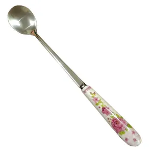 قاشق بستنی خوری طرح گلدار مدل 1200
