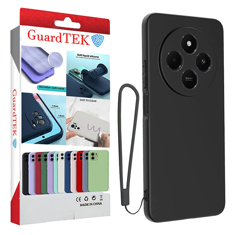 کاور گاردتک مدل Silicamp Strap مناسب برای گوشی موبایل شیائومی Redmi 14C / Redmi 14R به همراه بند