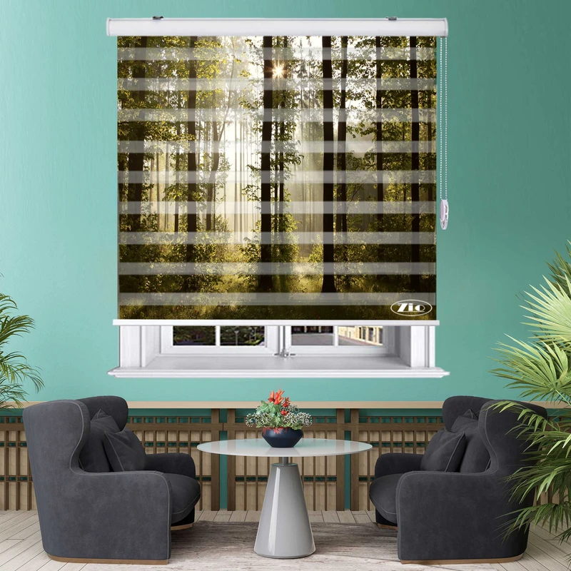  پرده زبرا زیو مدل L5001 سایز 100x150 سانتی متر