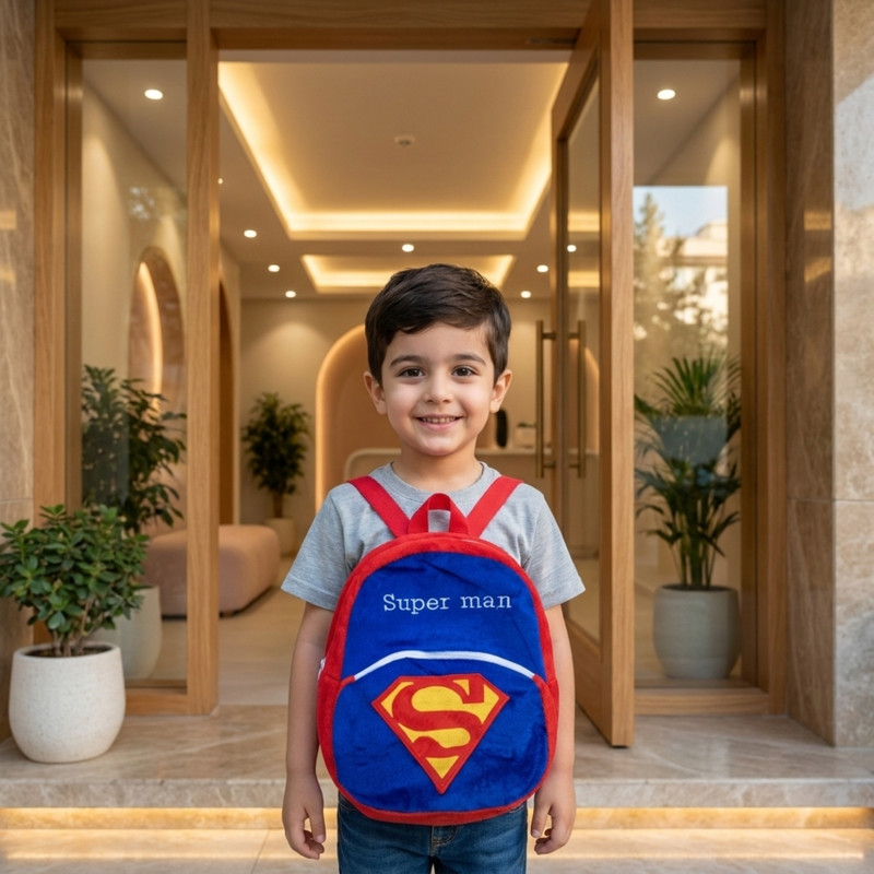 کوله پشتی کودک مدل سوپرمن کد NIL0327