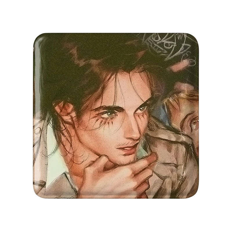 مگنت خندالو طرح ارن یگر انیمه اتک آن تایتان Attack on Titan  مدل مربعی کد 18517