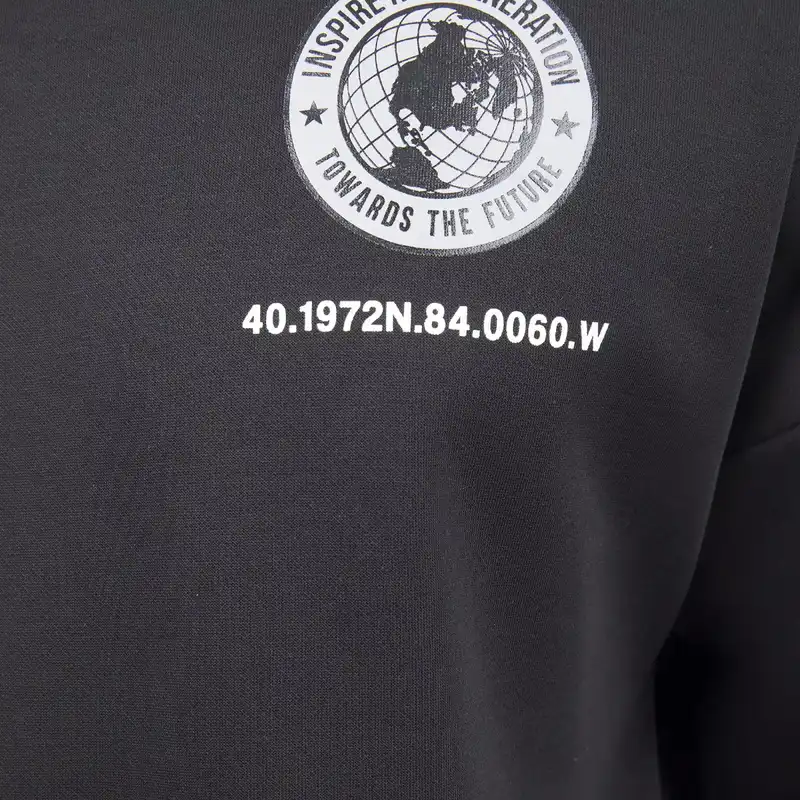 سویشرت مردانه جین وست مدل یقه گرد کد 808540 رنگ مشکی