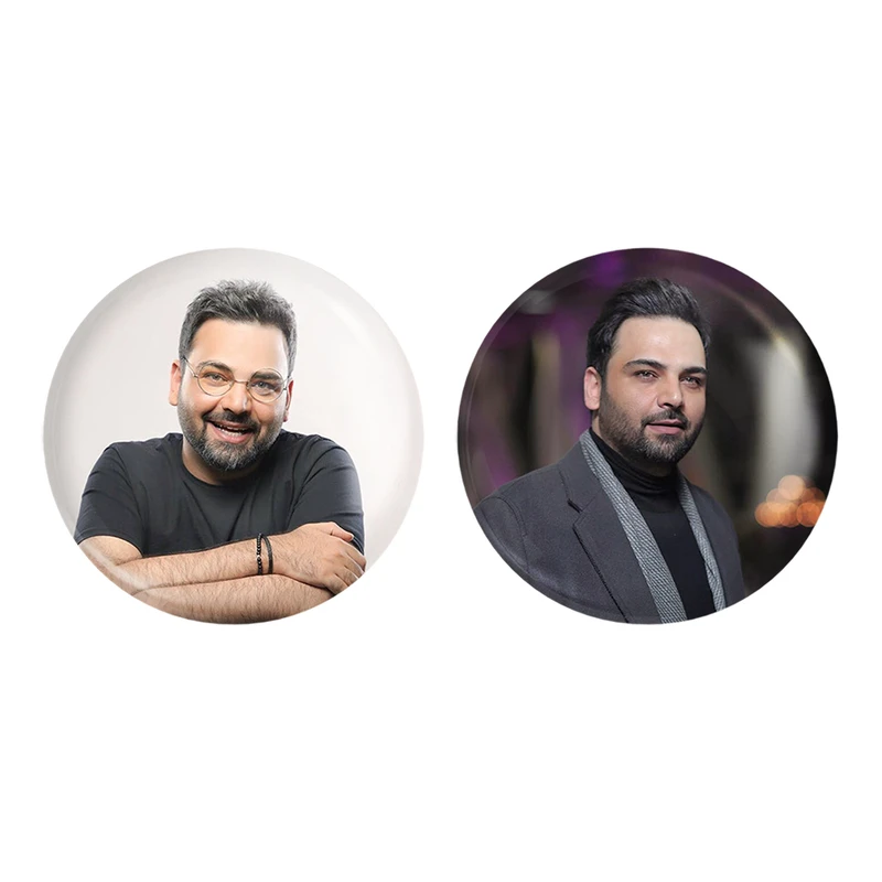 مگنت خندالو مدل احسان علیخانی کد 63716372 مجموعه 2 عددی
