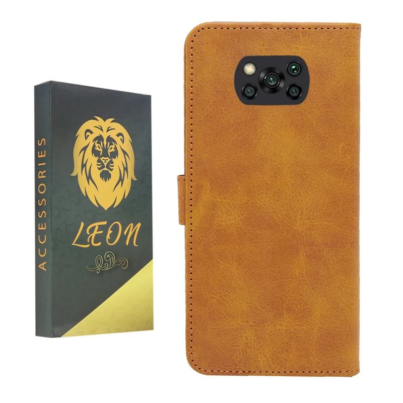 کیف کلاسوری لئون مدل Bersa مناسب برای گوشی موبایل شیائومی Poco X3 / X3 Pro / X3 NFc