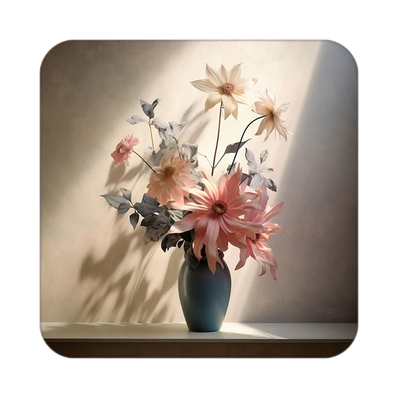 زیر لیوانی کاکتی طرح گل مدل mp16238