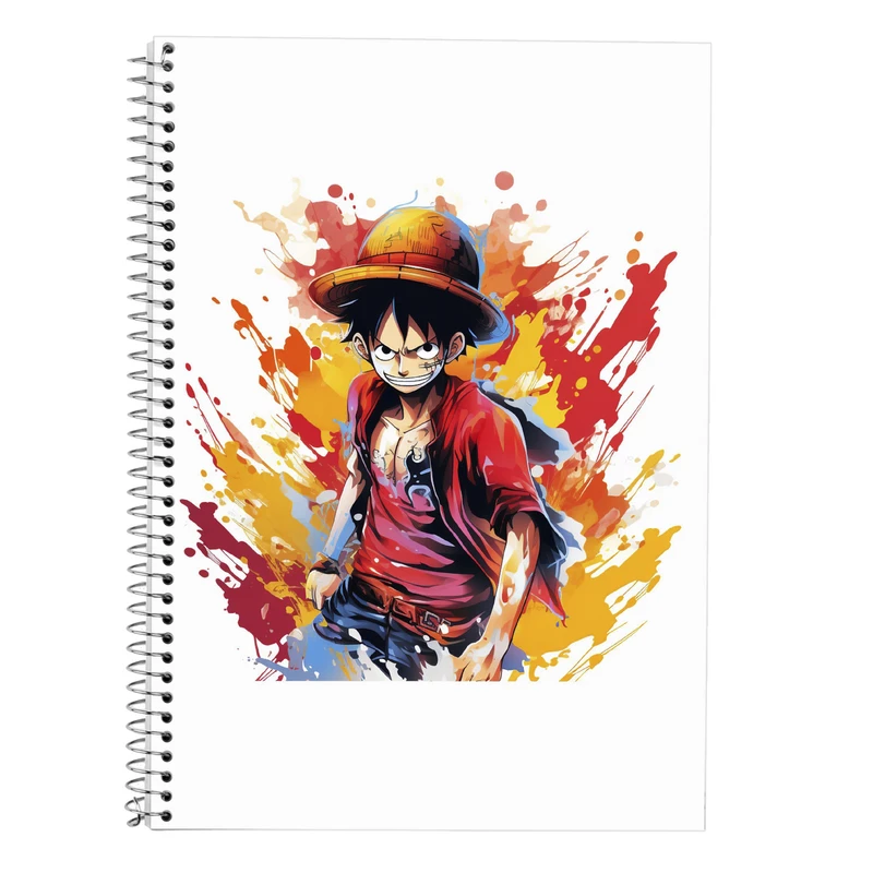 دفتر زبان 50 برگ مدوپد مدل دوخط طرح وان پیس One Piece کد DF11587