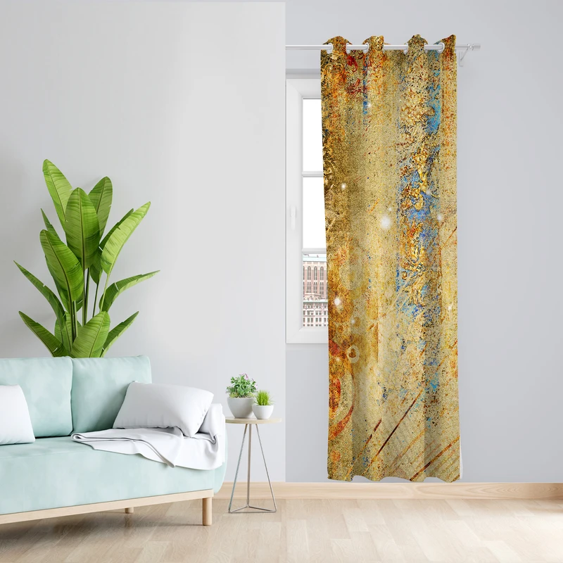 پرده مدل مخمل پانچی کد L 1032L Z سایز 140x200 سانتی متر