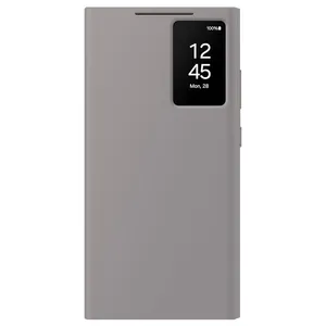 کیف کلاسوری بادیگارد مدل S-View Gray مناسب برای گوشی موبایل سامسونگ Galaxy S24 Ultra
