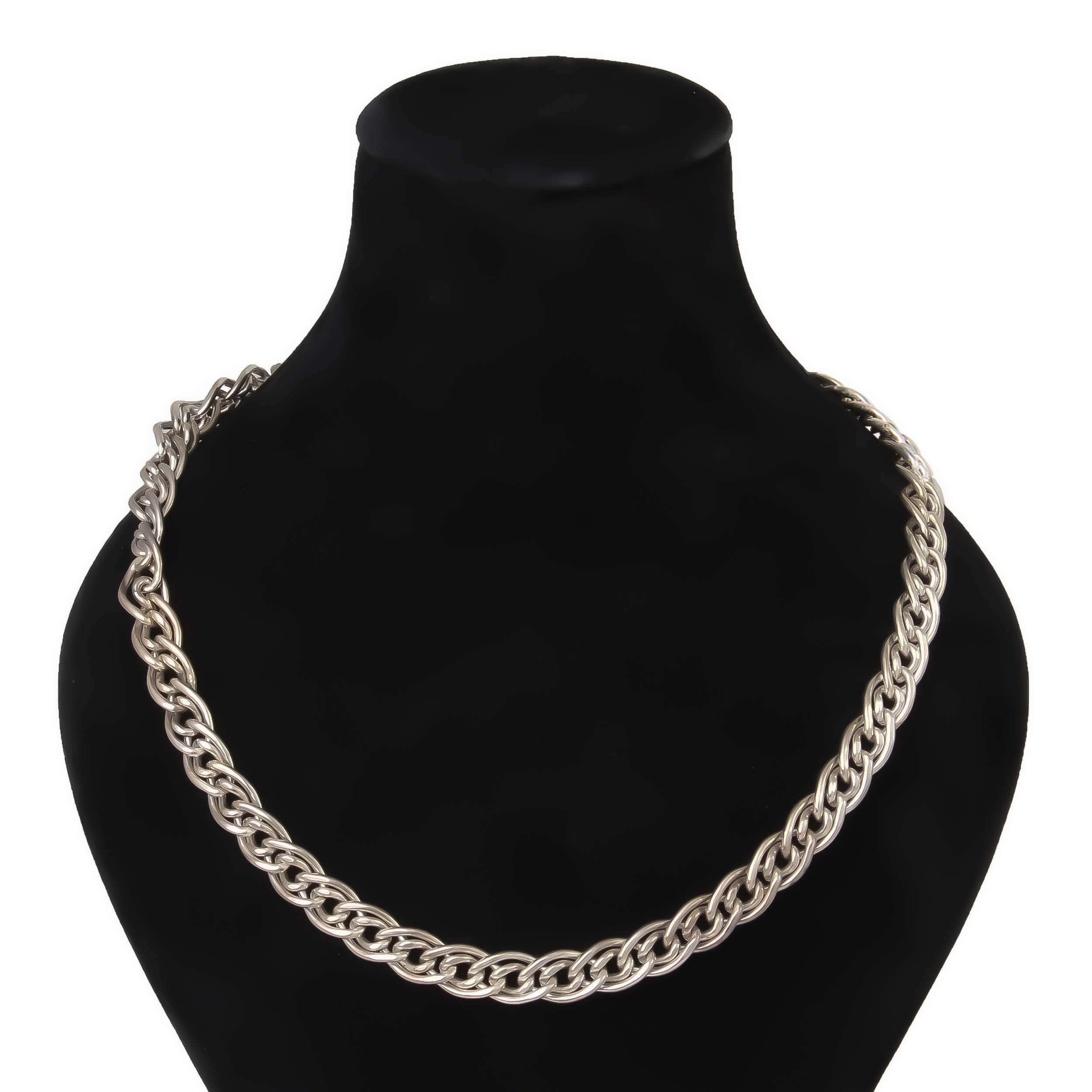 زنجیر نقره مردانه بازرگانی میلادی طرح خاص کد ZR_072