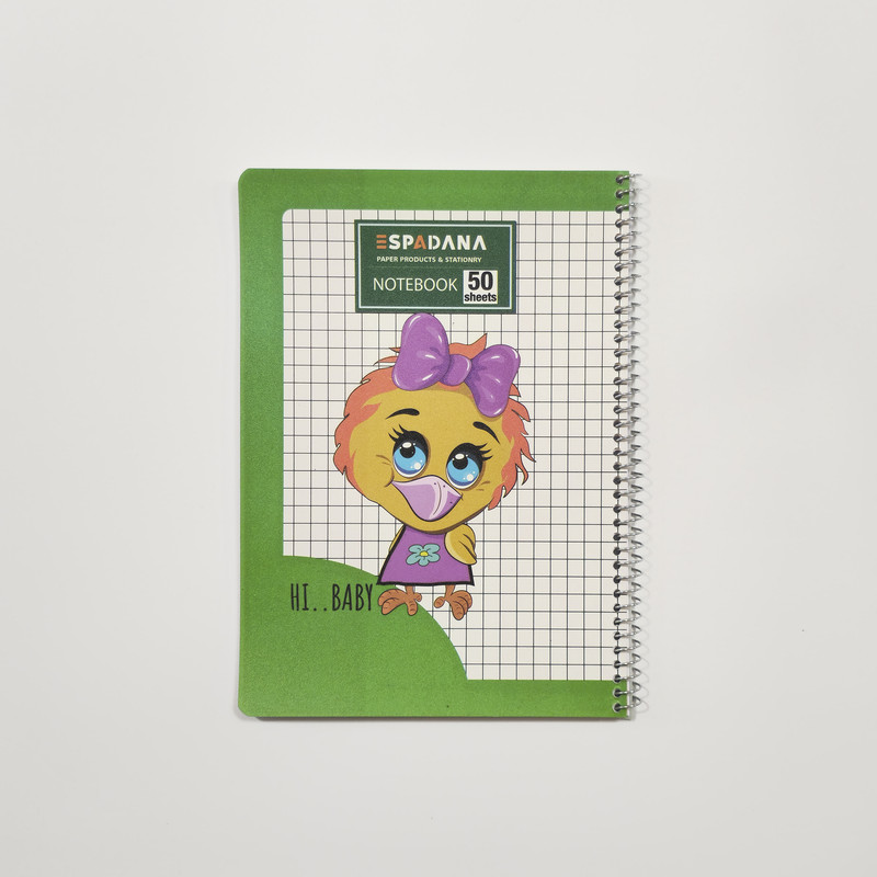 دفتر شطرنجی 50 برگ اسپادانا مدل ریز کد 5812345 مجموعه 4 عددی