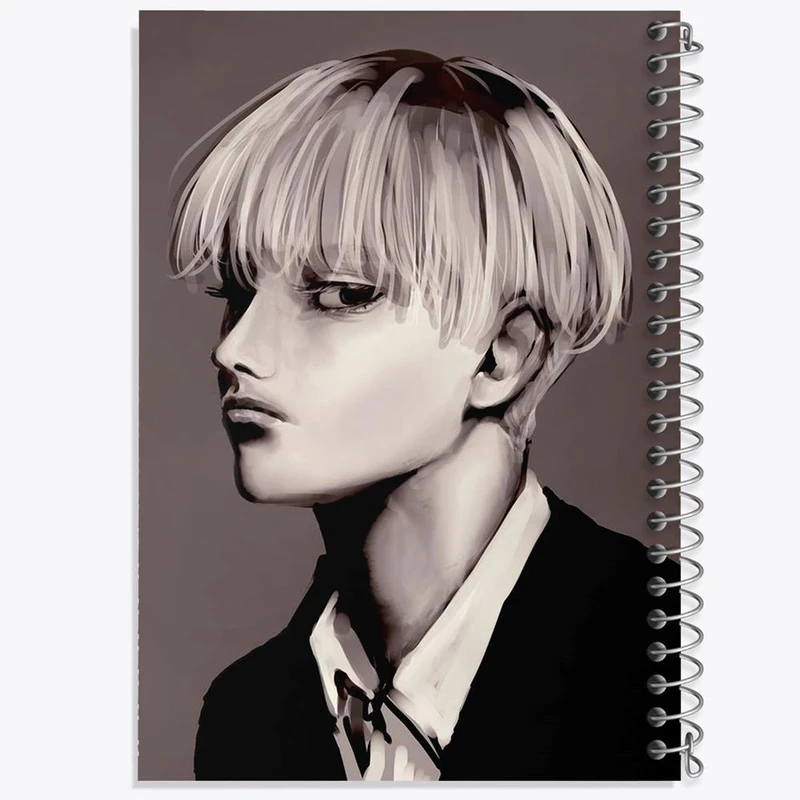دفتر نت موسیقی 50 برگ خندالو مدل ارمین انیمه اتک آن تایتان Attack on Titan کد 18569