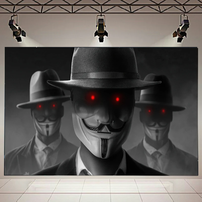 پوستر طرح Hacker مدل سه گانه کد AR15930