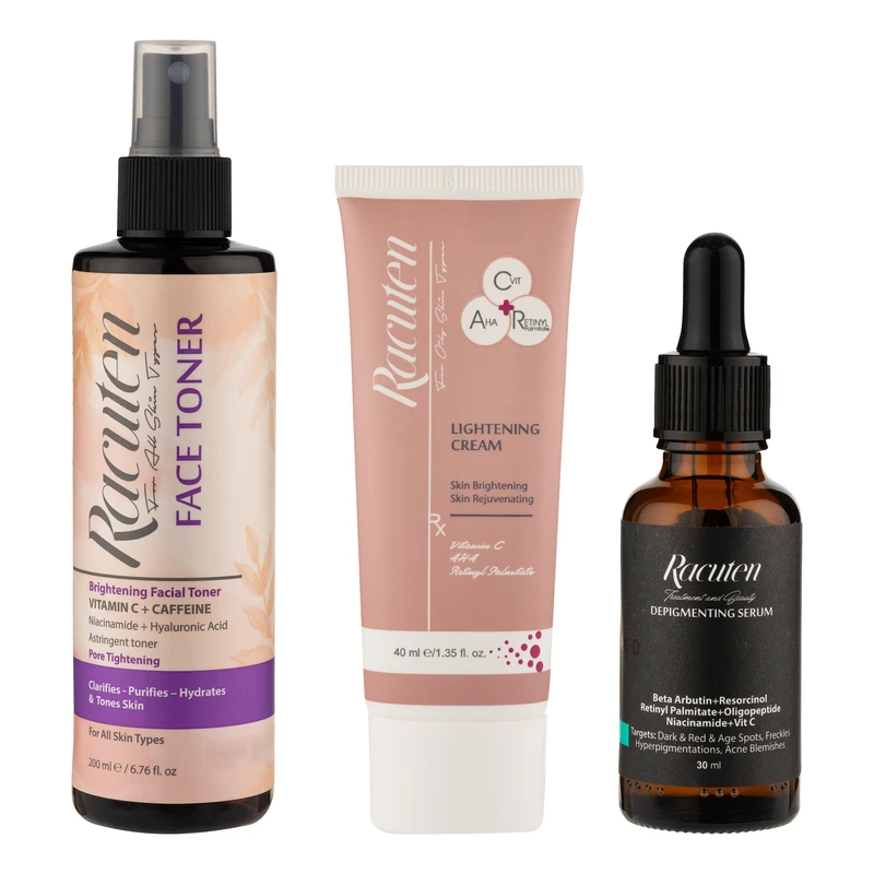 مجموعه مراقبت از پوست راکوتن مدل روشن کننده مجموعه 3 عددی